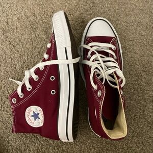 Converse Chuck Taylor All Star Hi Top Maroon Unisex Sz 7.5 Women Sz 5.5 …
